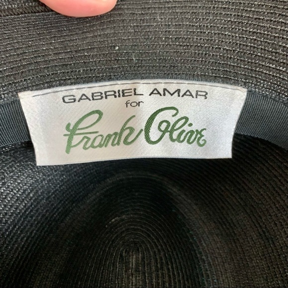 Gabriel Amar Frank Olive Black Woven Fedora - Picture 4 of 4
